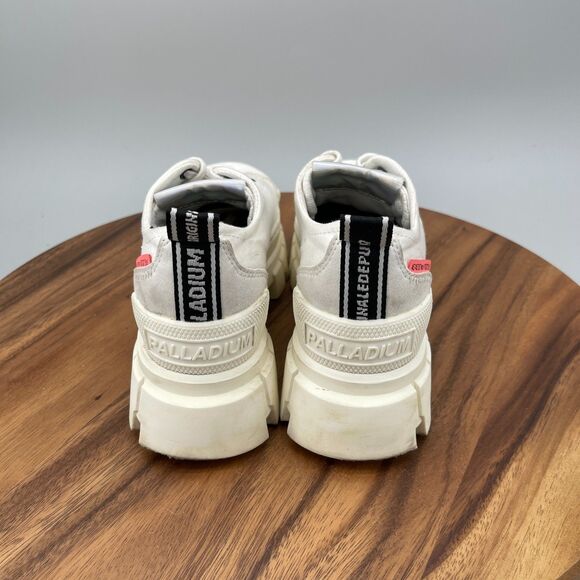 Palladium Revolt Lo TX Shoes Womens Size 6 White Chunky Platform Lace Up - Picture 4 of 9